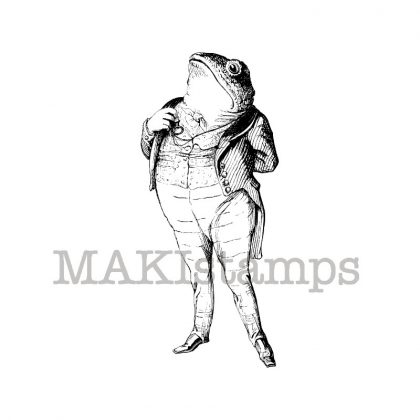 Frosch Stempel Gentleman als Frosch /  Stempelgummi Der Wind in den Weiden (130412)