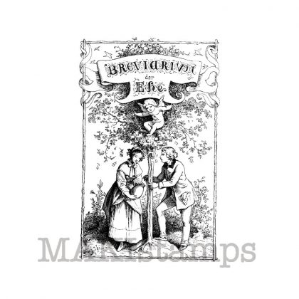 Breviary of marriage rubber stamp makistamps