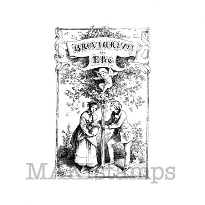 Hochzeit Stempel / Breviarium der Ehe / Stempelgummi (130601)