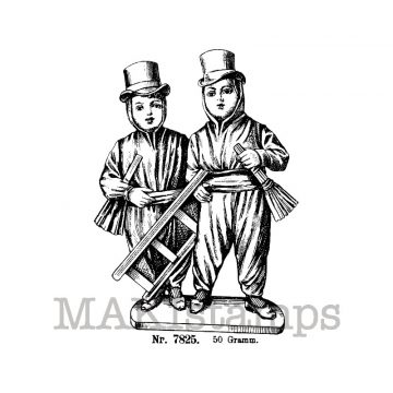 Chimney sweeps rubber stamp makistamps