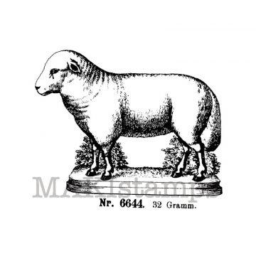 Lamb rubber stamp makistamps