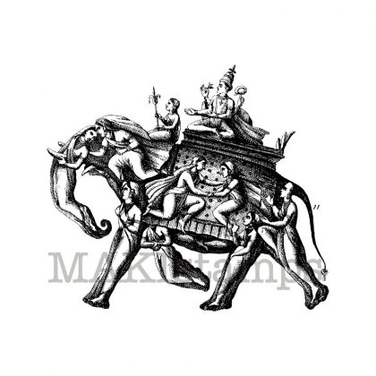 Indischer Elephant / Stempelgummi (130803)