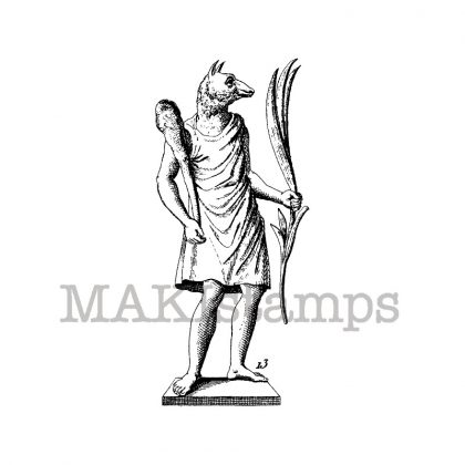 Egyptian god ( Anubis ) stamp makistamps