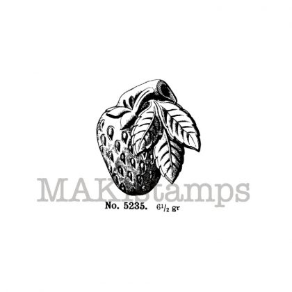 Frucht Stempel / Erdbeere / unmontierter Stempel (140209)