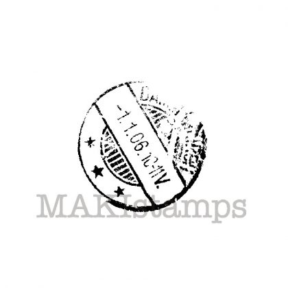 Stempel Poststempel / Unmontiertes Stempelgummi (150305)