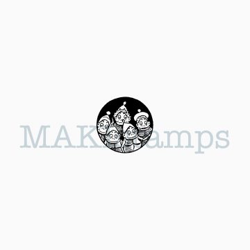 Small rubber stamp funny Brownies MAKIstamps