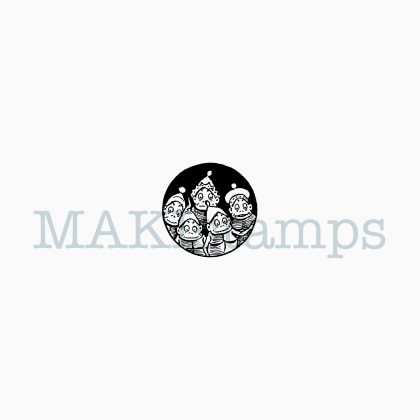Small rubber stamp funny Brownies MAKIstamps