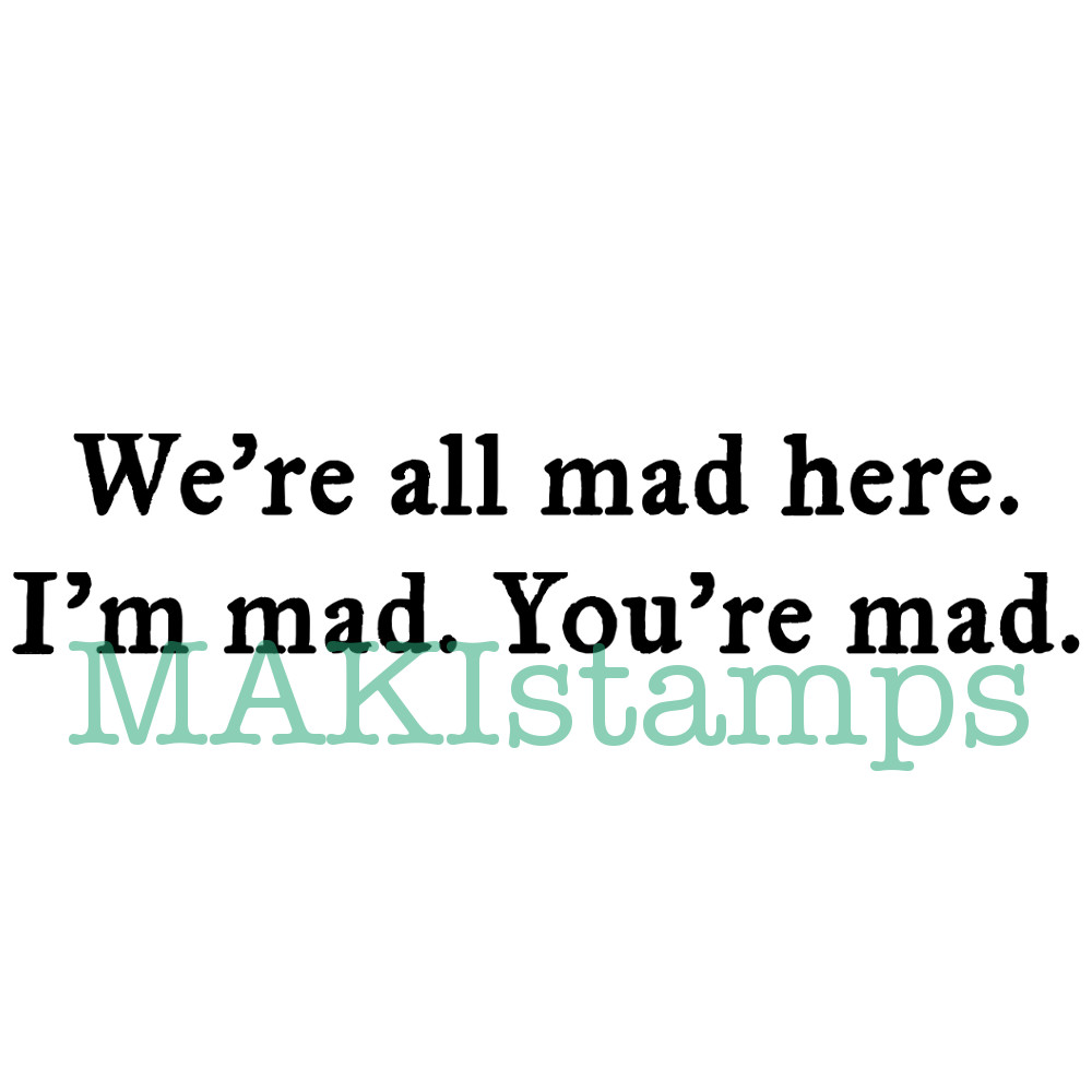 text rubber stamp mad