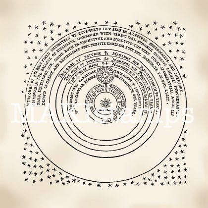 Astronomie Stempel universum Thomas Digges makistamps