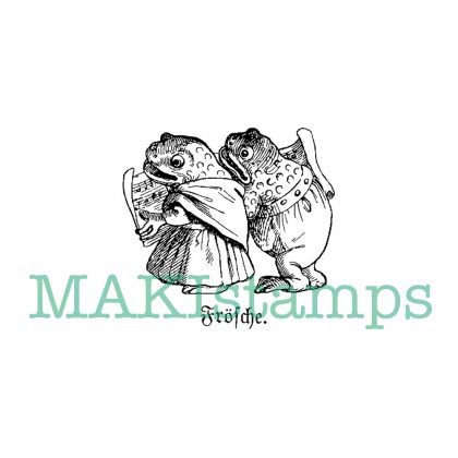 Rubber art stamp frogs MAKIstamps