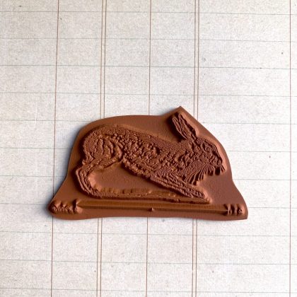 rubber stamp hare MAKIstamps