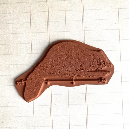 beaver rubber stamp MAKIstamps