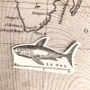 Shark rubber stamp from 1874 french encyclopedia - unmounted rubber stamp or cling stamp option (220202) - Image 3