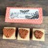 Gift set 3 little butterfly stamps in box - wood mounted (300101-9) - Image 3