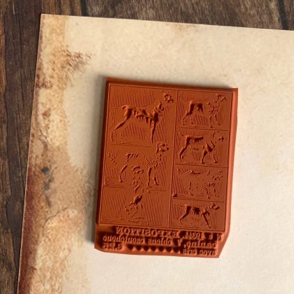 Hunde Stempel aus altem Spielzeugkatalog von 1912 - unmontiert oder auf Haftschaum (220301) – Bild 2