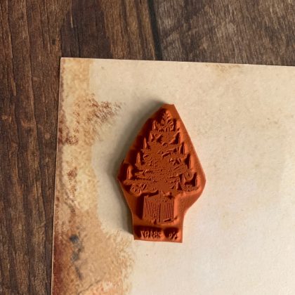 Mini Stempel Weihnachten kleiner Tannenbaum - unmontiert oder auf Haftschaum (220315) – Bild 2