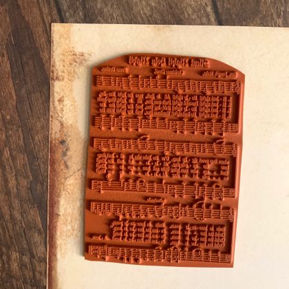 Großer Stempel Lied Auld Lang Syne - unmontiert oder auf Haftschaum (220410) – Bild 2