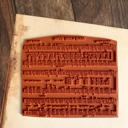 Weihnachten Stempel Notenblatt Silent Night ... - unmontiert oder auf Haftschaum (220401) – Bild 2