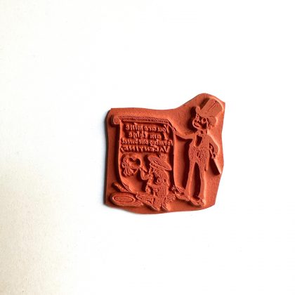 Valentine stamp Brownies writing letter - unmounted rubber stamp or cling stamp option (230214) - Image 2