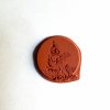 Happy mail rubber stamp Brownie with letter - unmounted rubber stamp or cling stamp option (230205) - Image 2