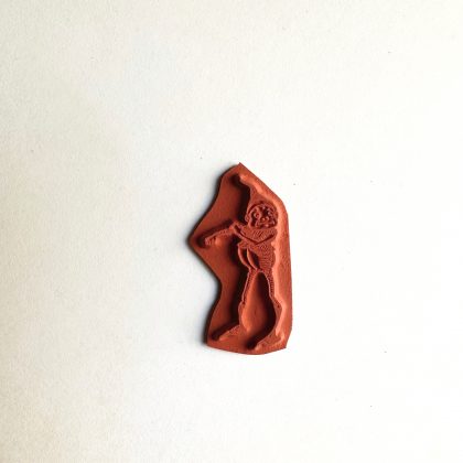 Kleiner Wichtel Stempel Brownie Rabauke - unmontiert oder auf Haftschaum (230210) – Bild 2