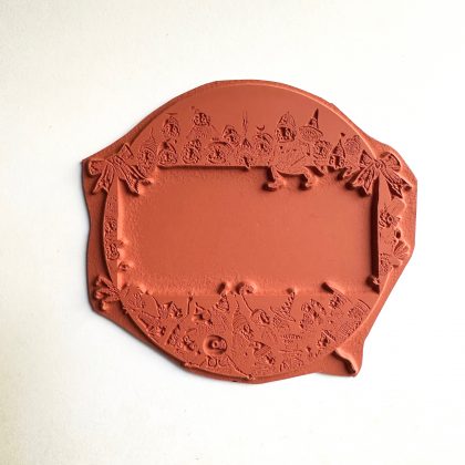 Stempel rundes Brownie Etikett in etwas kleinerer Ausführung - unmontiert oder auf Haftschaum (230308) – Bild 2