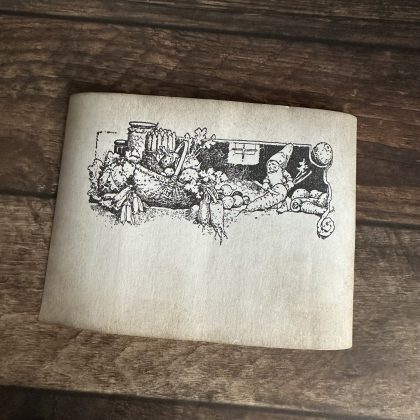 Rubber stamp little gnome prepares vegetables - unmounted rubber or cling stamp option (230402) - Image 2