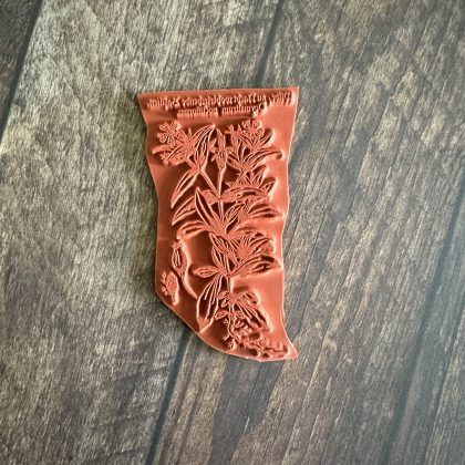 Rubber stamp medieval wood cut medicinal herbs - unmounted rubber stamp or cling stamp option (230601) - Image 2