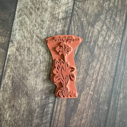 Rubber stamp medieval woodcut medicinal herb - unmounted rubber stamp or cling stamp option (230604) - Image 2