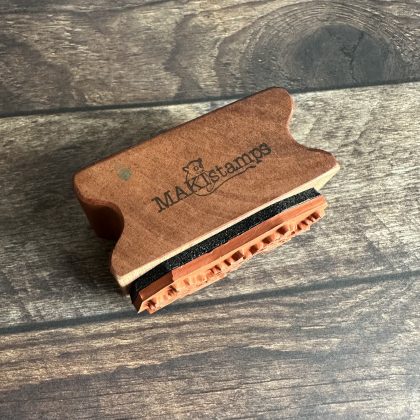 *Jedes Stück ein Unikat* Kleiner Ilex Stempel holzmontiert auf Birnenholz (300000-15) – Bild 4