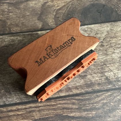 *Jedes Stück ein Unikat* Kleiner Ilex Stempel holzmontiert auf Birnenholz (300000-16) – Bild 4