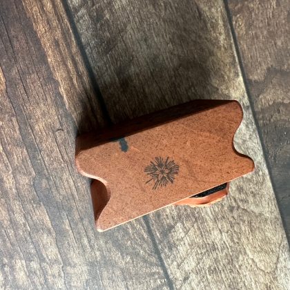 *Jedes Stück ein Unikat* Kleiner Mistelzweig Stempel holzmontiert auf Birnenholz (300000-17) – Bild 2