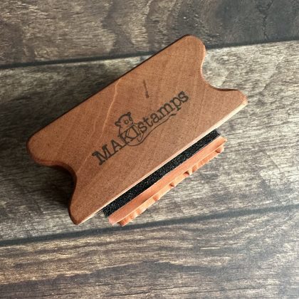 *Jedes Stück ein Unikat* Kleiner Mistelzweig Stempel holzmontiert auf Birnenholz (300000-18) – Bild 3