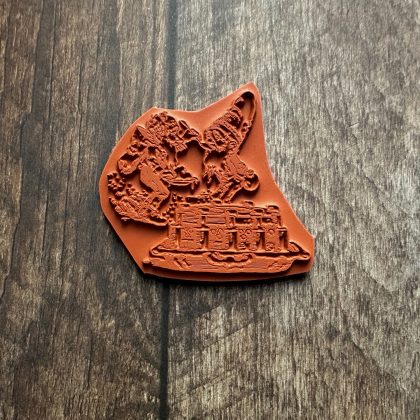 Stempel Wichtel probiert * Wichtelküche Serie - unmontiertes Stempelgummi oder auf Haftschaum (230702) – Bild 2