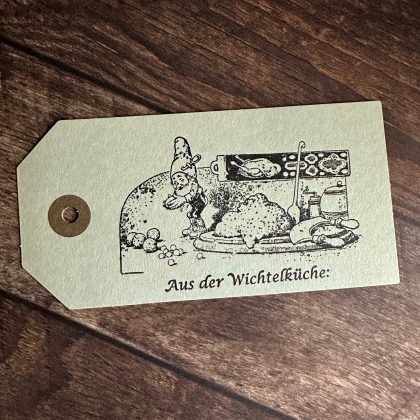 Christmas rubber stamp little gnome making german dumplings - unmounted rubber or cling stamp option (230705) - Image 3