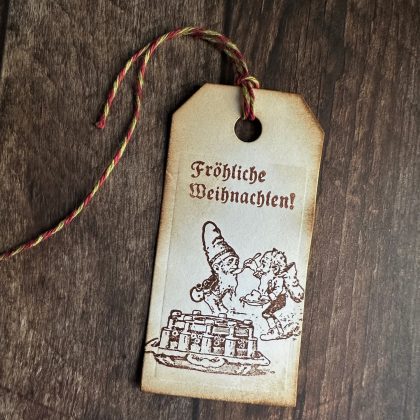 Stempel Wichtel probiert * Wichtelküche Serie - unmontiertes Stempelgummi oder auf Haftschaum (230702) – Bild 3
