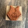 *Each one a unique piece* Bunny rubber stamp mounted on pear wood (300000-27) - Image 2