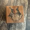 *Jedes Stück ein Unikat* Hasen Stempel holzmontiert auf Birnenholz (300000-28)