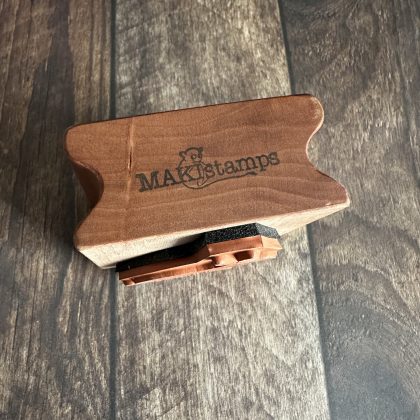 *Each one a unique piece* Bunny rubber stamp mounted on pear wood (300000-30) - Image 3
