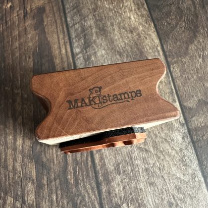 *Jedes Stück ein Unikat* Hasen Stempel holzmontiert auf Birnenholz (300000-31) – Bild 3