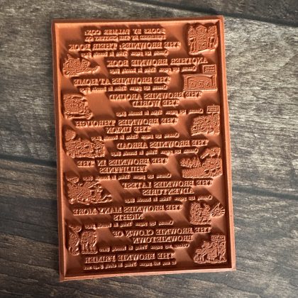 Großer Hintergrund Stempel Brownies Index - unmontiert oder auf Haftschaum (240119) – Bild 3
