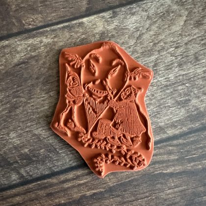 Rubber stamp Brownies with dragon kite - unmounted rubber stamp or cling stamp option (240112) - Image 2