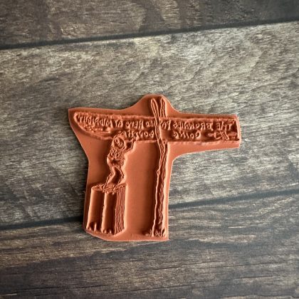 Stempel Brownie mit Wegweiser - unmontiert oder auf Haftschaum (240111) – Bild 2