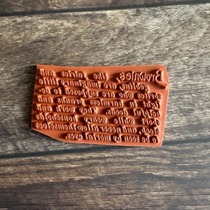 Dekorativer Text Stempel Brownies - unmontiert oder auf Haftschaum (240206) – Bild 2