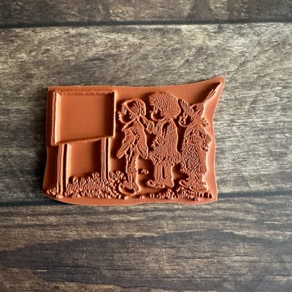 Rubber stamp Brownies read sign - unmounted rubber stamp or cling stamp option (240202) - Image 2