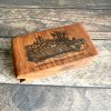 *Jedes Stück ein Unikat* Weihnachtsmann Stempel holzmontiert auf Pflaumenholz (300000-32)