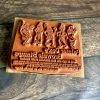 *Each one a unique piece* large Brownies rubber stamp mounted on plum wood (300000-39) (Kopie) - Image 2