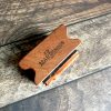 *Each one a unique piece* Small teddybear rubber stamp mounted on pear wood (300000-34) - Image 3