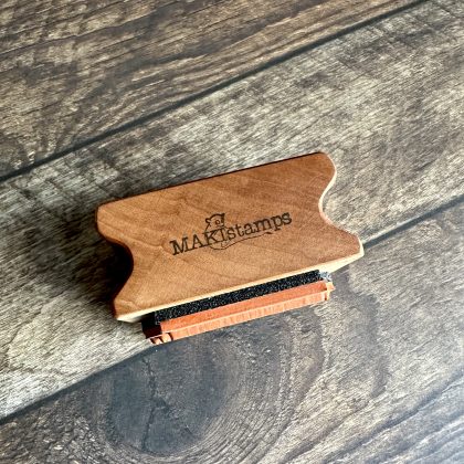 *Each one a unique piece* happy Brownies rubber stamp mounted on pear wood (300000-48) - Image 4