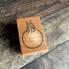 *Each one a unique piece* Small Brownies rubber stamp mounted on pear wood (300000-41)